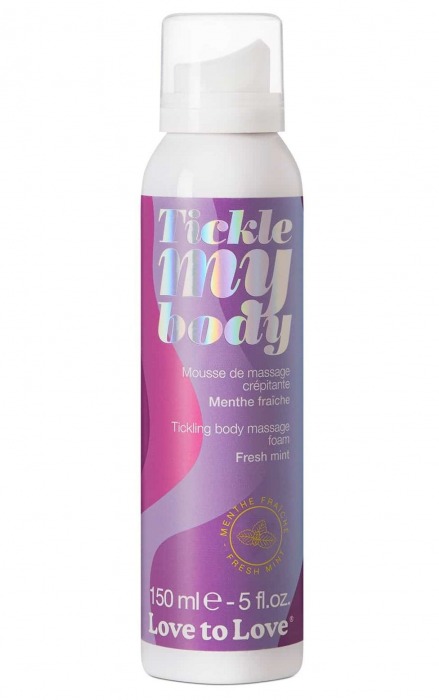 Массажная хрустящая пенка Tickle My Body Fresh Mint с ароматом мяты - 150 мл. - Love to Love - купить с доставкой в Сергиевом Посаде