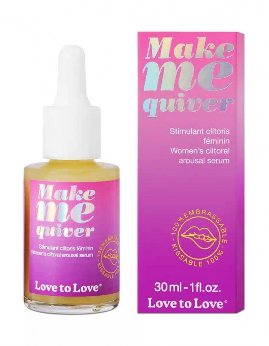 Возбуждающие капли для клитора Make Me Quiver - 30 мл. - Love to Love - купить с доставкой в Сергиевом Посаде