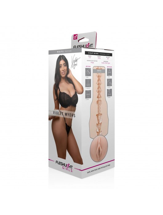 Мастурбатор-вагина Fleshlight Girls - Violet Myers Waifu - Fleshlight - в Сергиевом Посаде купить с доставкой