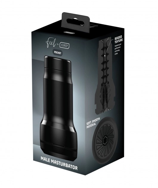 Черный мастурбатор Feel Pocket Stroker - Kiiroo - в Сергиевом Посаде купить с доставкой