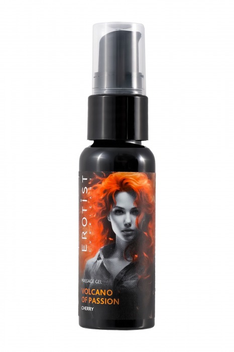 Гель с эффектом вибрации Volcano Of Passion со вкусом вишни - 25 мл. - Erotist Lubricants - купить с доставкой в Сергиевом Посаде