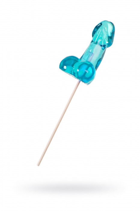 Голубой леденец в форме члена со вкусом блю кюрасао - 80 гр. - Sosuчki - купить с доставкой в Сергиевом Посаде