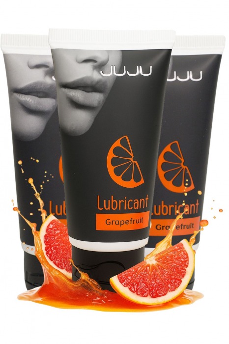 Набор из 3 съедобных лубрикантов JUJU со вкусом грейпфрута - JuJu - купить с доставкой в Сергиевом Посаде