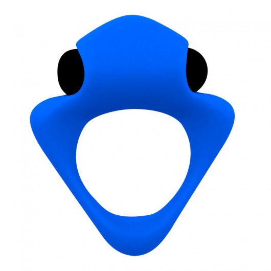 Синее эрекционное кольцо Wooomy Tribeс с вибрацией - Adrien Lastic - в Сергиевом Посаде купить с доставкой