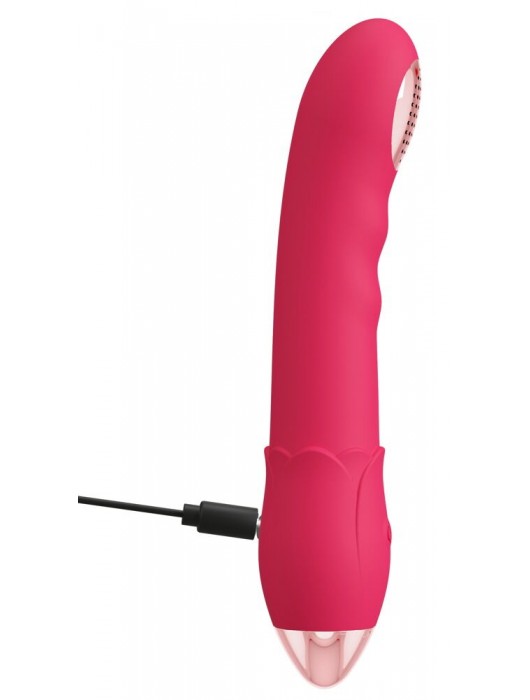 Малиновая насадка на душ с вибрацией Showers to orgasm - 20,1 см. - Orion - купить с доставкой в Сергиевом Посаде