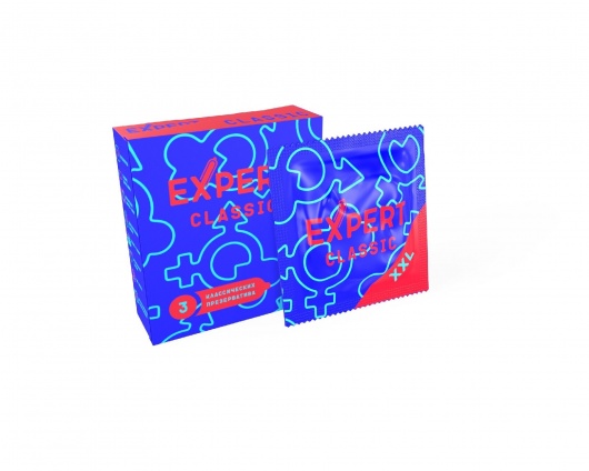 Презервативы увеличенного размера Expert Classic XXL - 3 шт. - Expert - купить с доставкой в Сергиевом Посаде