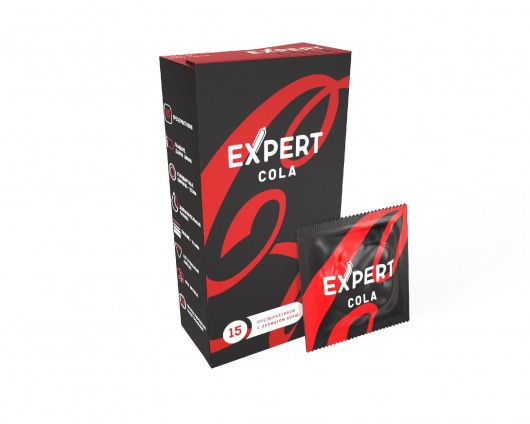 Презервативы с ароматом колы Expert Cola - 15 шт. - Expert - купить с доставкой в Сергиевом Посаде