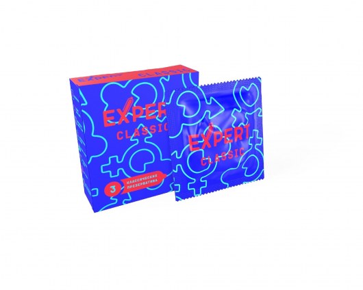 Классические презервативы Expert Classic - 3 шт. - Expert - купить с доставкой в Сергиевом Посаде