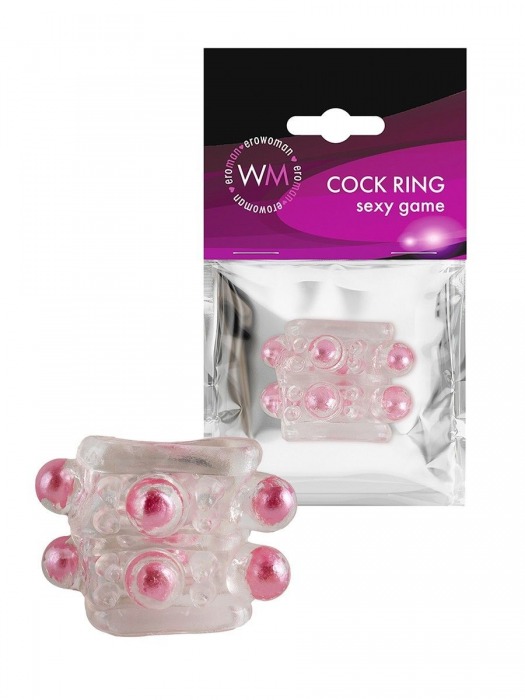 Прозрачная насадка на пенис с цветными шариками - Erowoman-Eroman - в Сергиевом Посаде купить с доставкой