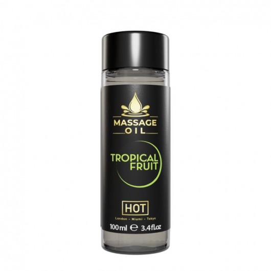 Массажное масло c ароматом тропических фруктов Massage Oil - 100 мл. - HOT - купить с доставкой в Сергиевом Посаде