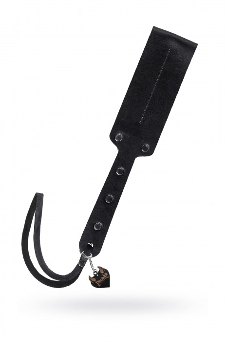 Черный кожаный пэддл - 32 см. - Pecado - купить с доставкой в Сергиевом Посаде