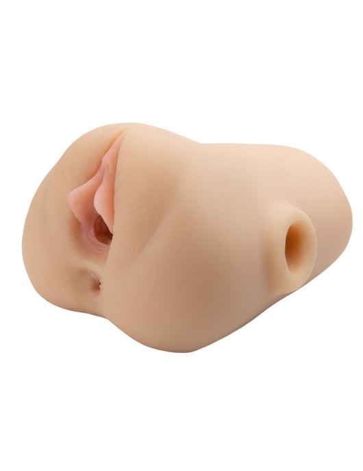 Телесный мастурбатор с вибрацией Double Pounder Vibrating Squeeze Stroker - Pipedream - в Сергиевом Посаде купить с доставкой