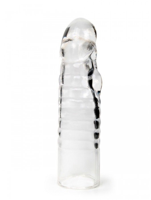 Прозрачная закрытая насадка на член - 15 см. - Sex Expert - в Сергиевом Посаде купить с доставкой