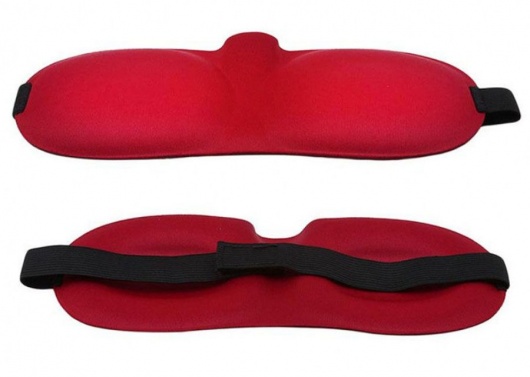 Красная глухая маска на резинке - Sitabella - купить с доставкой в Сергиевом Посаде