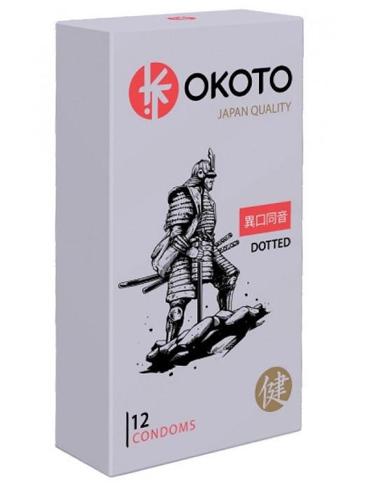 Точечные презервативы OKOTO Dotted - 12 шт. - Sitabella - купить с доставкой в Сергиевом Посаде