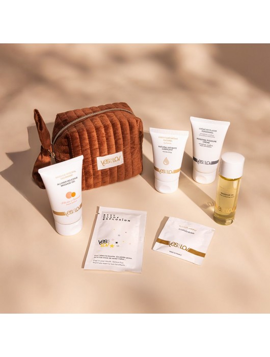 Набор YESforLOV La Trousse Enchantée в коричневой косметичке - YESforLOV - купить с доставкой в Сергиевом Посаде