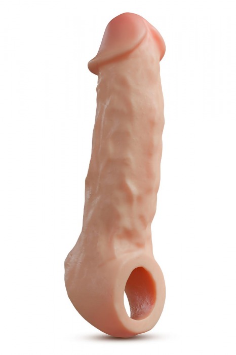 Телесная насадка-удлинитель Intrepid 9.25 Inch Realistic Penis Extender Sleeve - 23,5 см. - Blush Novelties - в Сергиевом Посаде купить с доставкой