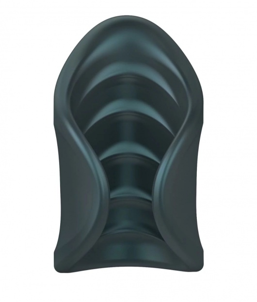 Серый сквозной мастурбатор с вибрацией Manwan Starter - Manwan - в Сергиевом Посаде купить с доставкой