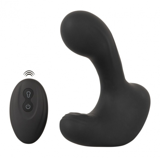 Черная анальная вибропробка с функцией расширения RC Butt Plug with 3 functions - Orion - в Сергиевом Посаде купить с доставкой