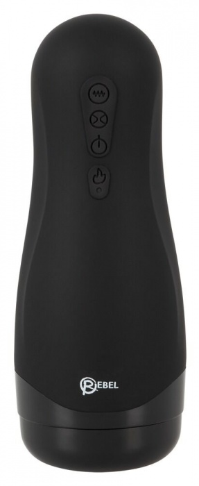 Черный вибромастурбатор с подогревом Masturbator with 3 Functions - Orion - в Сергиевом Посаде купить с доставкой