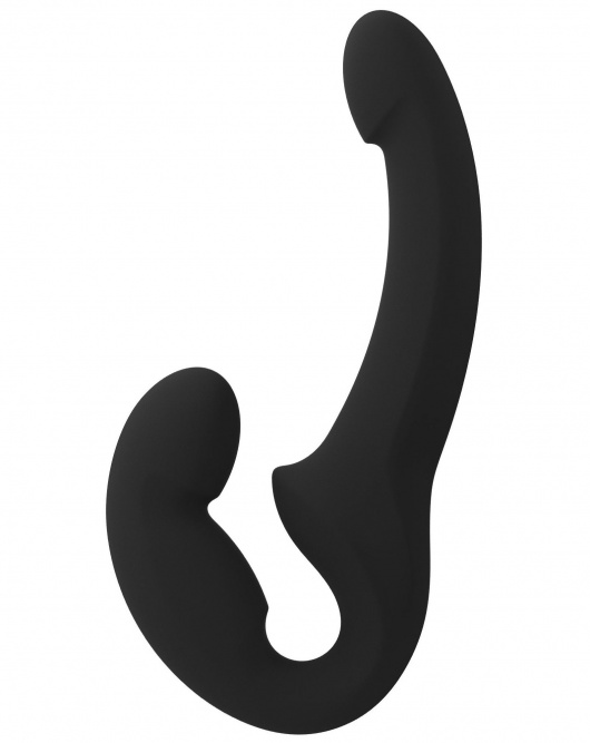 Черный безремневой страпон Share Lite - Fun Factory - купить с доставкой в Сергиевом Посаде