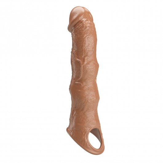 Карамельный фаллоудлинитель с 3 вставками - 28 см. - Baile - в Сергиевом Посаде купить с доставкой
