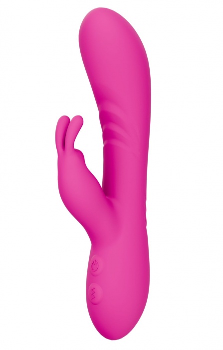 Розовый силиконовый вибратор-кролик - Secwell