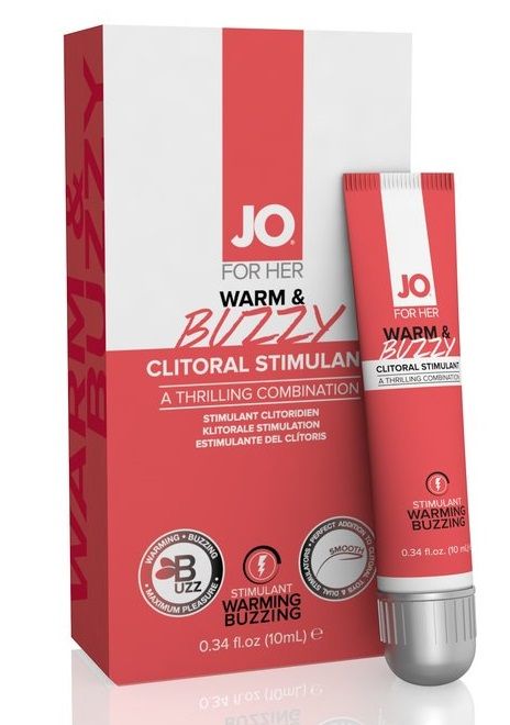 Клиторальный крем JO WARM   BUZZY CLITORAL GEL - 10 мл. - System JO - купить с доставкой в Сергиевом Посаде