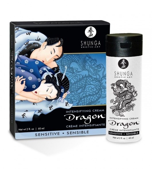 Интимный мужской крем SHUNGA DRAGON SENSITIVE - 60 мл. - Shunga - купить с доставкой в Сергиевом Посаде