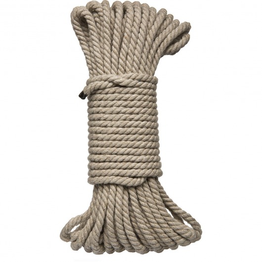 Бондажная пеньковая верёвка Kink Bind   Tie Hemp Bondage Rope 50 Ft - 15 м. - Doc Johnson - купить с доставкой в Сергиевом Посаде