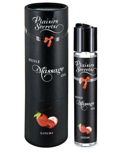 Массажное масло с ароматом личи Huile de Massage Gourmande Litchi - 59 мл. - Plaisir Secret - купить с доставкой в Сергиевом Посаде