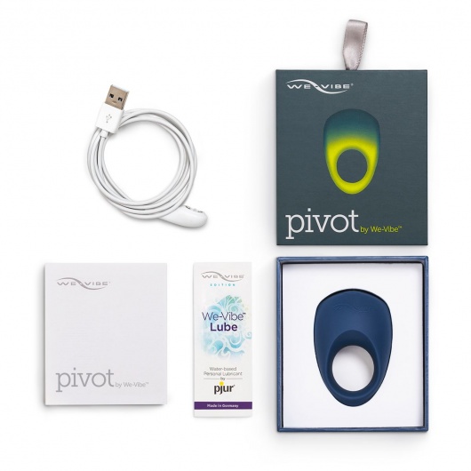 Синее эрекционное виброкольцо We-vibe Pivot - We-vibe - в Сергиевом Посаде купить с доставкой