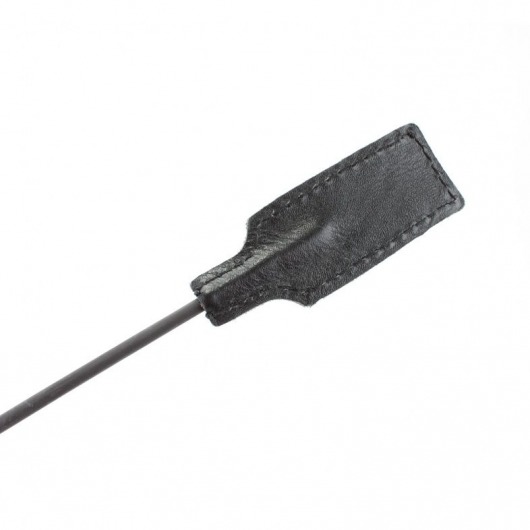 Чёрный профессиональный стек с золотистой рукоятью - 73 см. - БДСМ Арсенал - купить с доставкой в Сергиевом Посаде