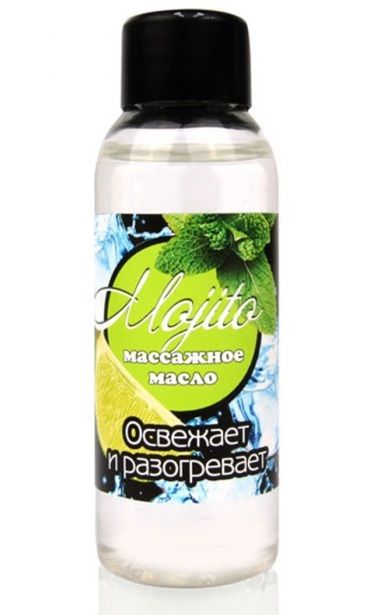 Массажное масло для тела Mojito с ароматом лайма - 50 мл. - Биоритм - купить с доставкой в Сергиевом Посаде