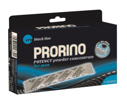 БАД для мужчин PRORINO M black line powder - 7 саше (6 гр.) - Ero - купить с доставкой в Сергиевом Посаде