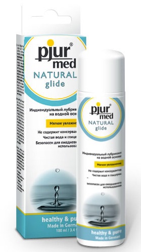 Нейтральный лубрикант на водной основе pjur MED Natural glide - 100 мл. - Pjur - купить с доставкой в Сергиевом Посаде