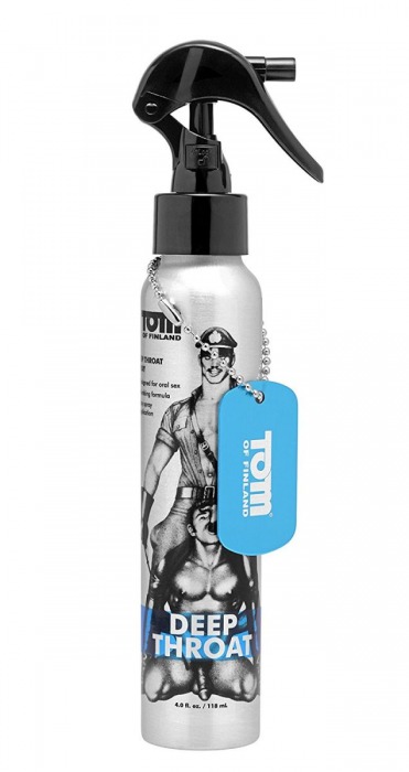 Спрей для лёгкого проникновения во время орального секса Tom of Finland Deep Throat Spray - 118 мл. - Доминирующее кольцо - купить с доставкой в Сергиевом Посаде