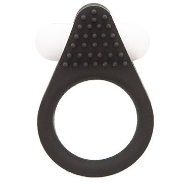 Чёрное эрекционное кольцо LIT-UP SILICONE STIMU RING 1 BLACK - Dream Toys - в Сергиевом Посаде купить с доставкой