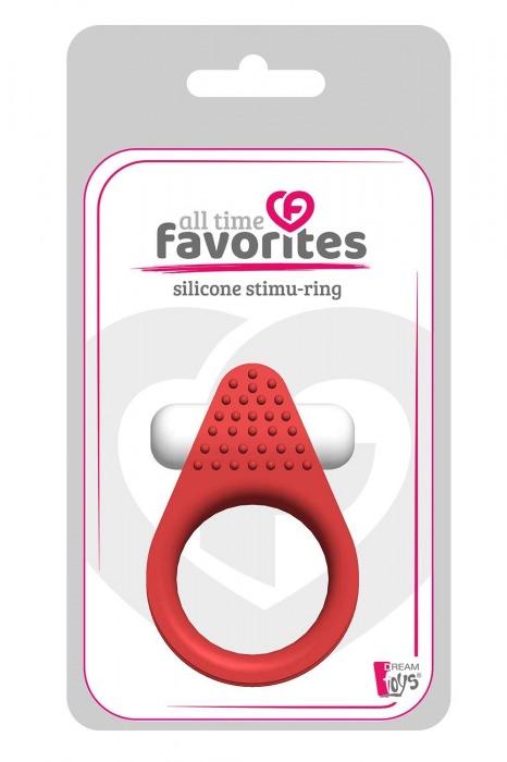 Красное эрекционное кольцо LIT-UP SILICONE STIMU RING 1 RED - Dream Toys - в Сергиевом Посаде купить с доставкой