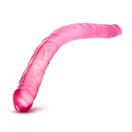 Розовый двусторонний фаллоимитатор B Yours 16  Double Dildo - 40,6 см. - Blush Novelties