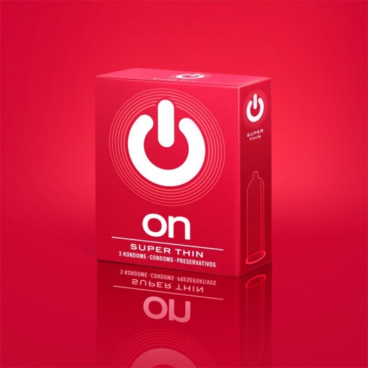 Супертонкие презервативы ON) Super Thin - 3 шт. - ON) - купить с доставкой в Сергиевом Посаде