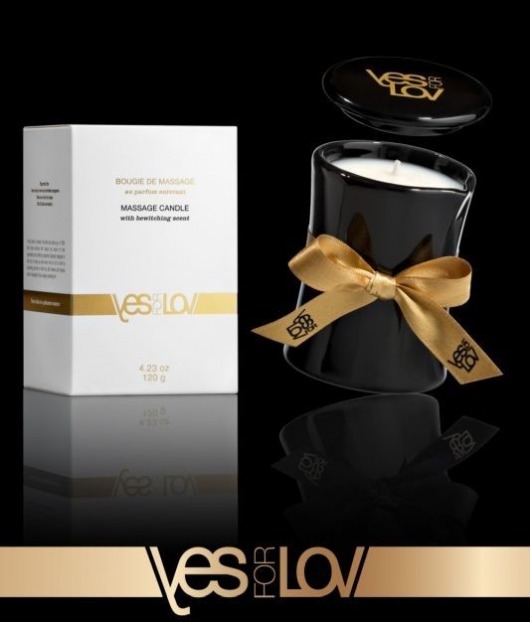 Массажная аромасвеча BEWITCHING MASSAGE CANDLE - 120 мл. - YESforLOV - купить с доставкой в Сергиевом Посаде