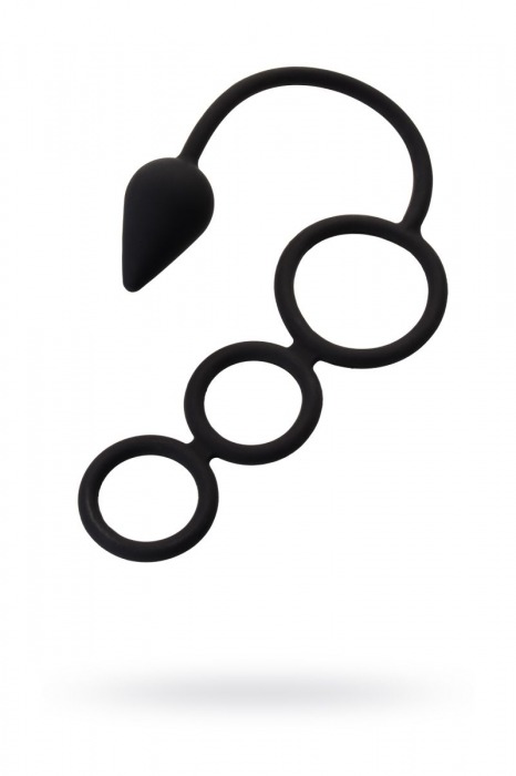Тройное эрекционное кольцо с анальным хвостом Drop S-size - Erotist Adult Toys - в Сергиевом Посаде купить с доставкой