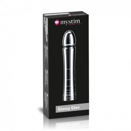 Фаллоимитатор для электростимуляции Glossy Glen Dildo - 14 см. - MyStim - купить с доставкой в Сергиевом Посаде