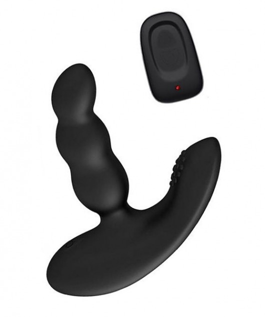 Черный силиконовый стимулятор простаты Levett Nitoc с пультом ДУ - Levett - в Сергиевом Посаде купить с доставкой
