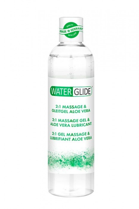 Гель-смазка 2-в-1 MASSAGE   LUBRICANT ALOE VERA - 300 мл. - Waterglide - купить с доставкой в Сергиевом Посаде