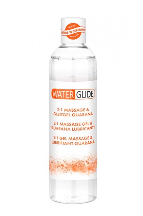 Гель-смазка 2-в-1 MASSAGE   LUBRICANT GUARANA - 300 мл. - Waterglide - купить с доставкой в Сергиевом Посаде