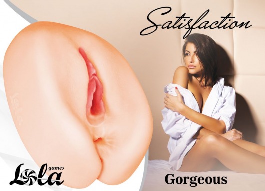 Мастурбатор с 2 тоннелями Satisfaction Gorgeous - Lola Games - в Сергиевом Посаде купить с доставкой