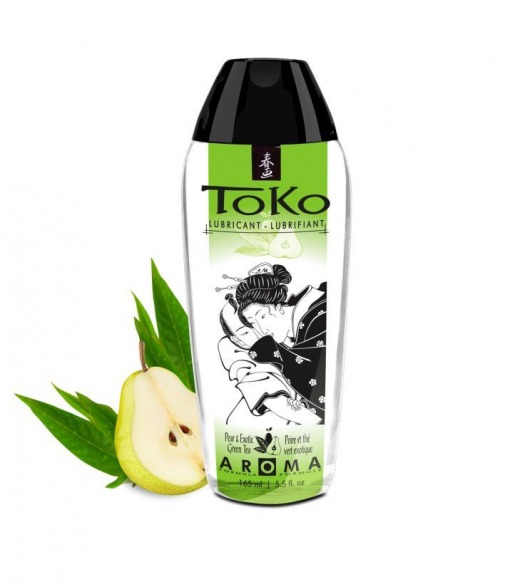 Интимный гель TOKO Pear   Exotic Green Tea с ароматом груши и зеленого чая - 165 мл. - Shunga - купить с доставкой в Сергиевом Посаде