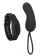 Черное виброяйцо с браслетом-пультом Wristband Remote Curve - California Exotic Novelties купить в Сергиевом Посаде с доставкой в Orgasmix.ru Черное виброяйцо с браслетом-пультом Wristband Remote Curve - California Exotic Novelties